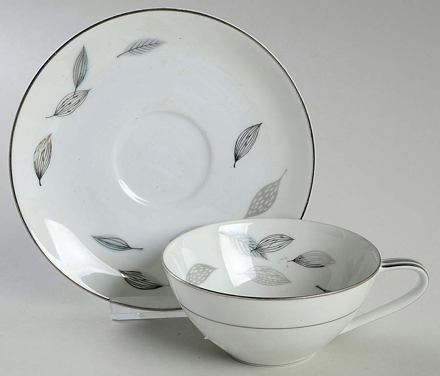 276 Flat Cup & Saucer Set by Noritake-1