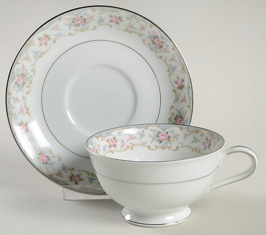588 Footed Cup & Saucer Set by Noritake-1