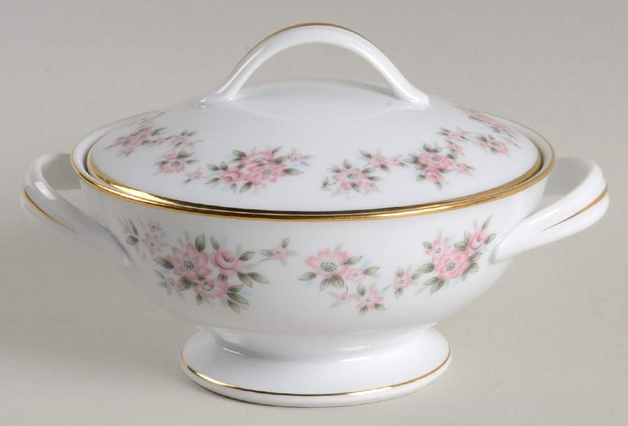 Chantilly Sugar Bowl & Lid by Noritake-1