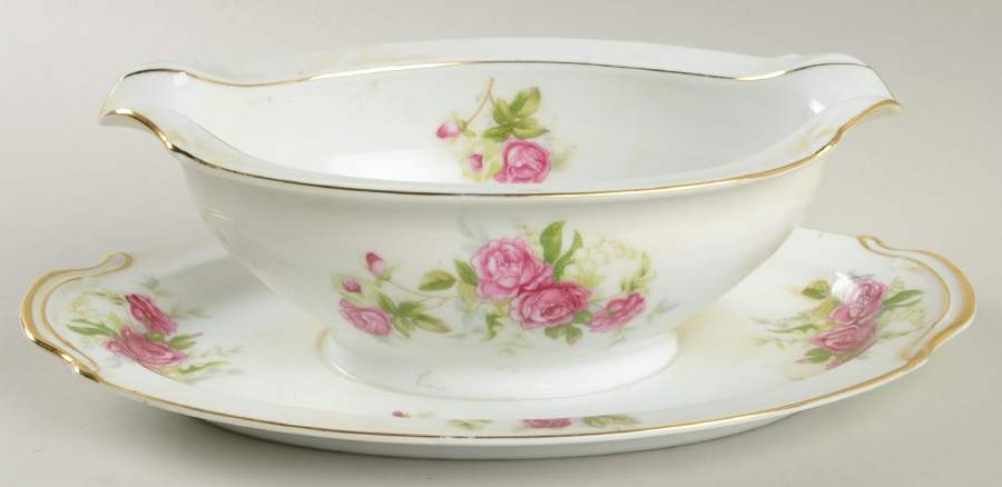 N1425 Gravy Boat with Attached Underplate by Noritake-1