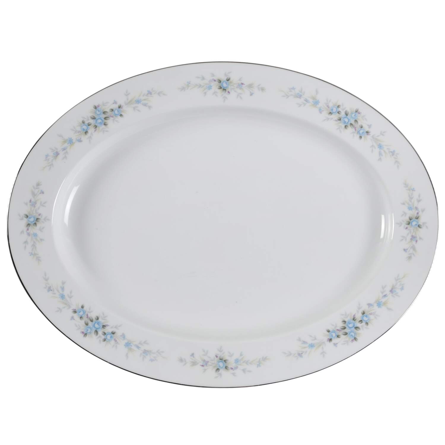 Romaine 16" Oval Serving Platter by Noritake-1