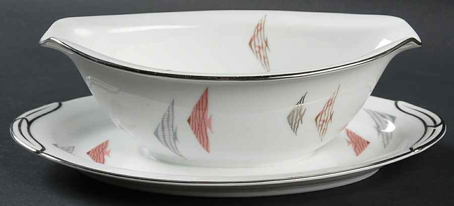 Tropica Gravy Boat with Attached Underplate by Noritake-1