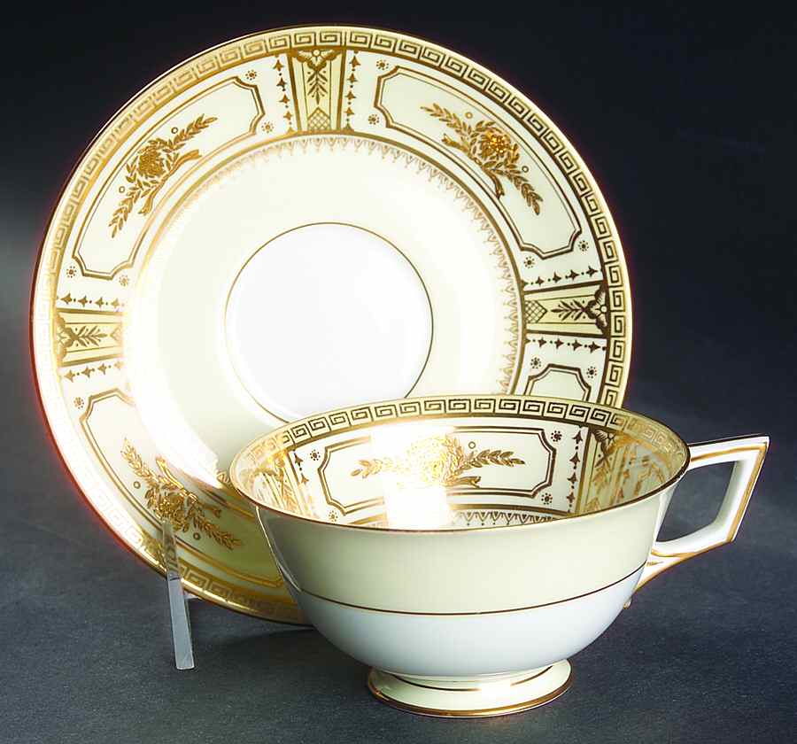 Wembley Footed Cup & Saucer Set by Noritake-1