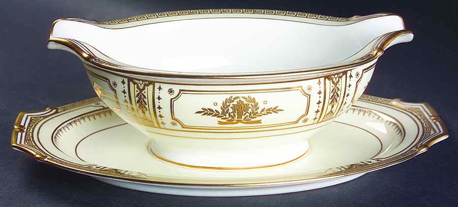 Wembley Gravy Boat with Attached Underplate by Noritake-1