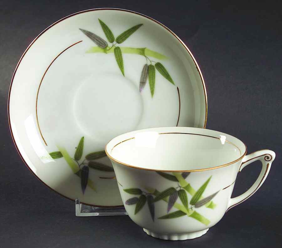 NAR28 Footed Cup & Saucer Set by Narumi-1