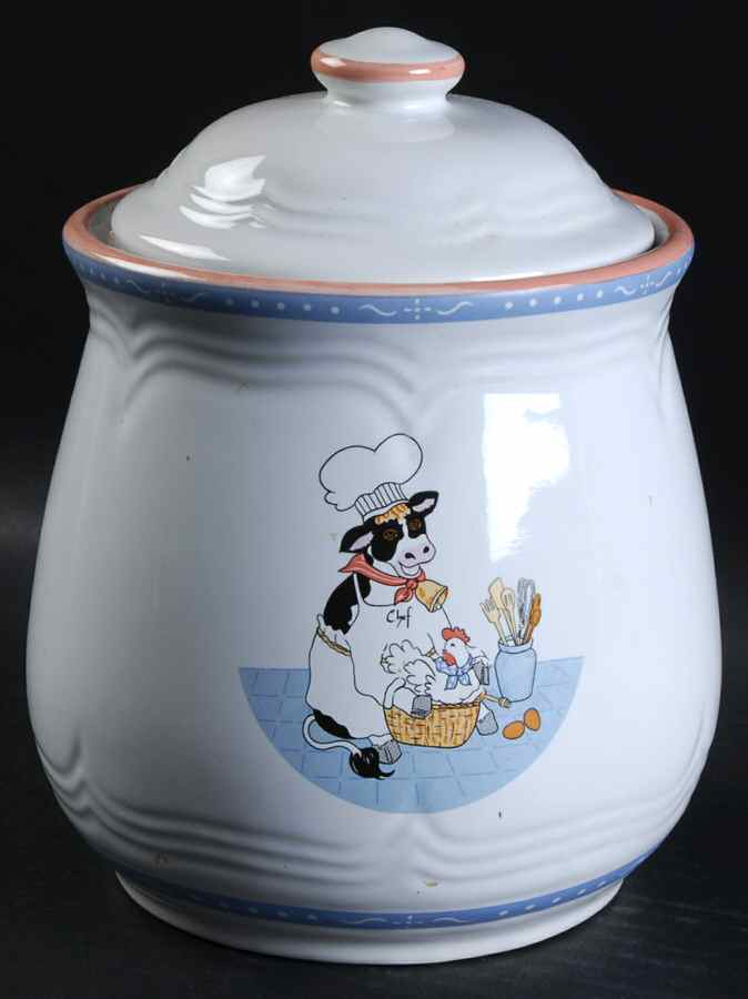 Kitchen Kow Medium Canister & Lid by Newcor-1