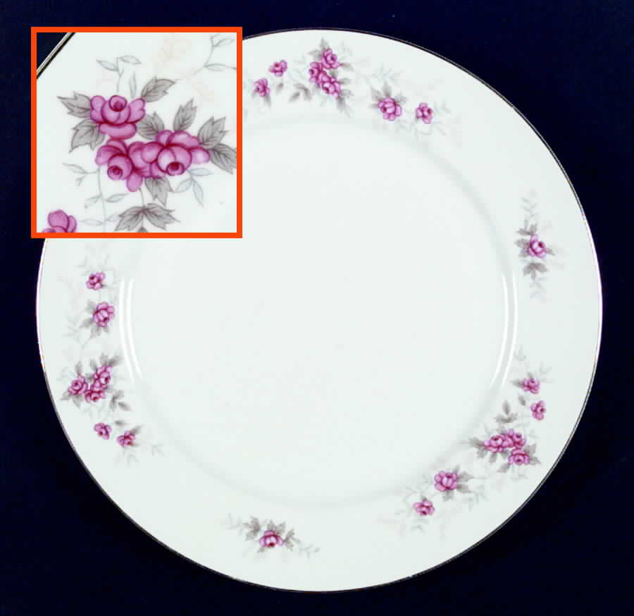 Highland Rose Dinner Plate by Nasco (Japan)-1