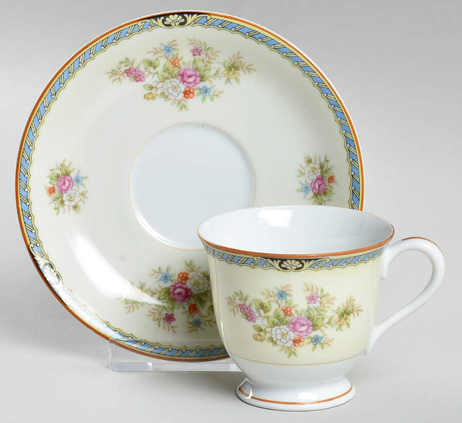 N928 Footed Demitasse Cup & Saucer Set by Noritake-1