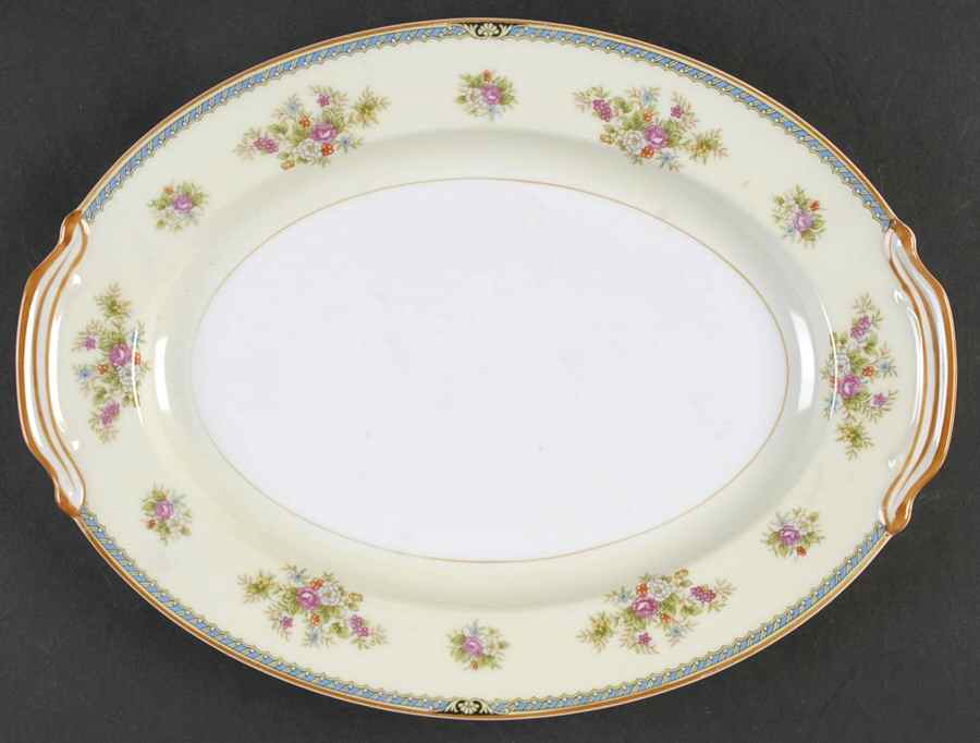 N928 11" Oval Serving Platter by Noritake-1