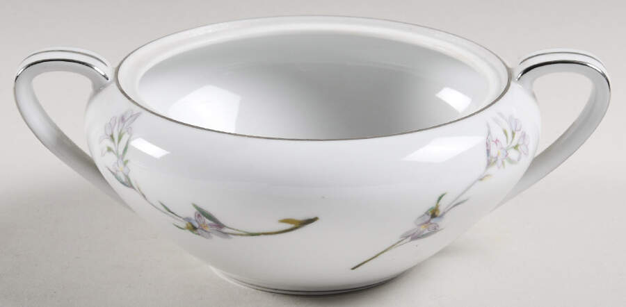 Verna (Platinum Trim) Sugar Bowl No Lid by Noritake-1