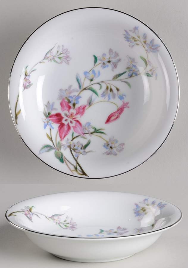 Verna (Platinum Trim) Fruit/Dessert (Sauce) Bowl by Noritake-1
