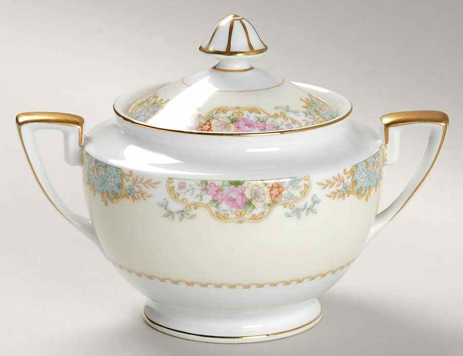 N954 Sugar Bowl & Lid by Noritake-1