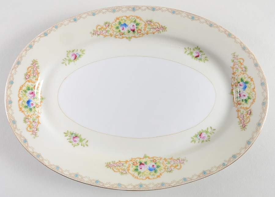 NAT17 11" Oval Serving Platter by National China-1