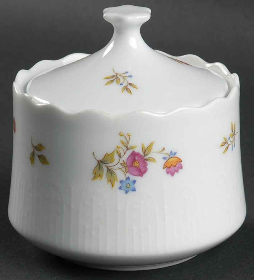 Dresden Flower Sugar Bowl & Lid by Nichinan-1