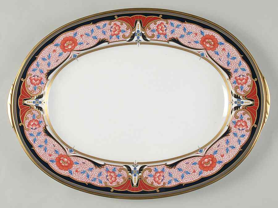 Golden Procession 14" Oval Serving Platter by Noritake-1