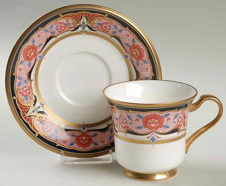 Golden Procession Footed Cup & Saucer Set by Noritake-1
