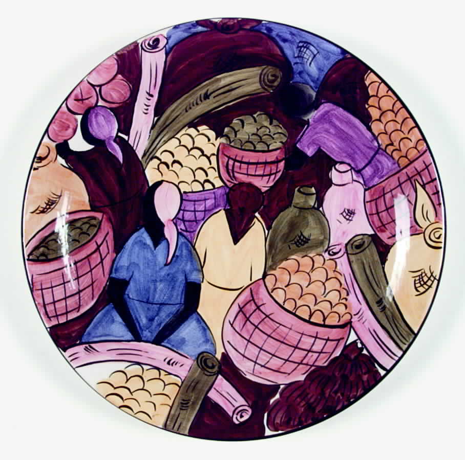 Mercado Dinner Plate by Nancy Calhoun-1