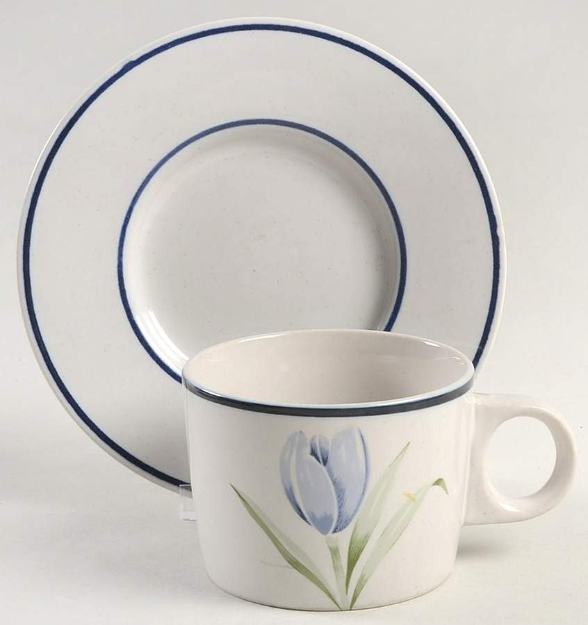 Alice Flat Cup & Saucer Set by Newcor-1