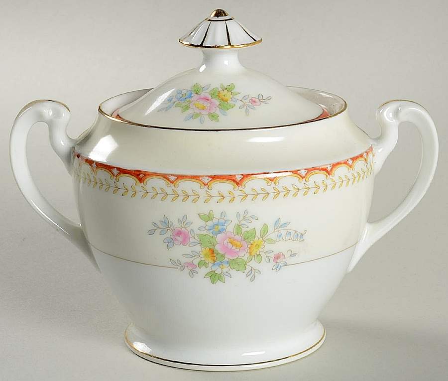 N1008 Sugar Bowl & Lid by Noritake-1
