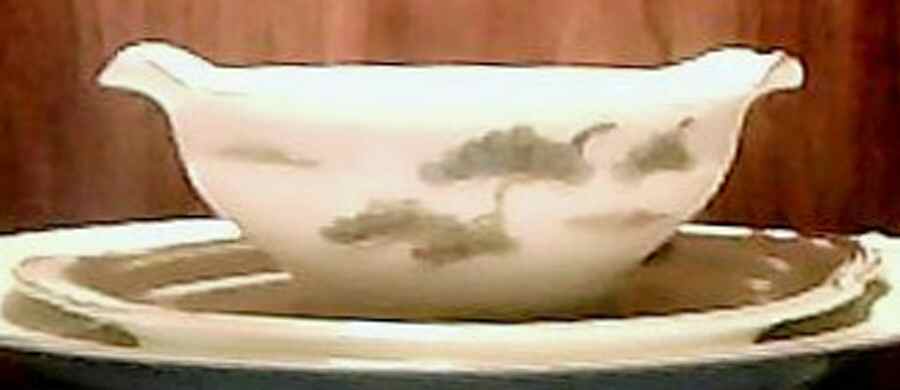 206 Gravy Boat with Attached Underplate by Noritake-1