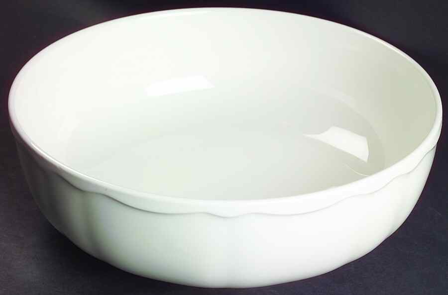 Gourmet White 11" Large Salad Serving Bowl by Noritake-1