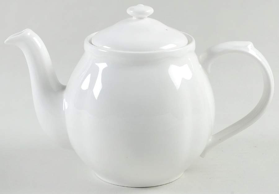 Gourmet White Teapot & Lid by Noritake-1