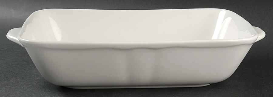 Gourmet White 12" Oblong Roaster by Noritake-1