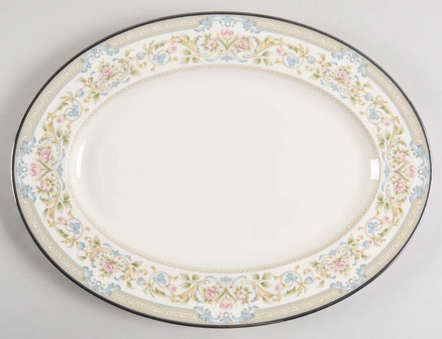 Donovan 12" Oval Serving Platter by Noritake-1