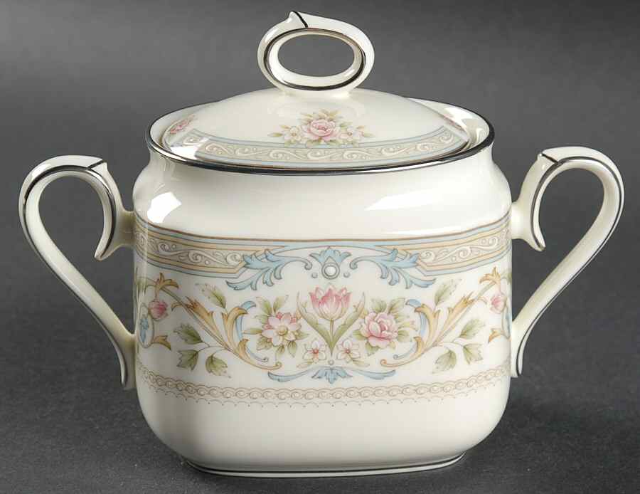 Donovan Sugar Bowl & Lid by Noritake-1