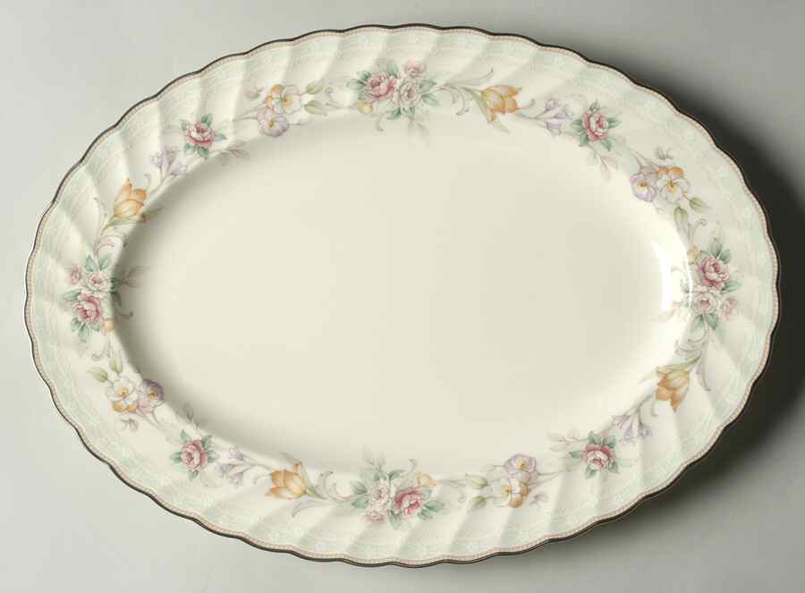 Norwalk 14" Oval Serving Platter by Noritake-1
