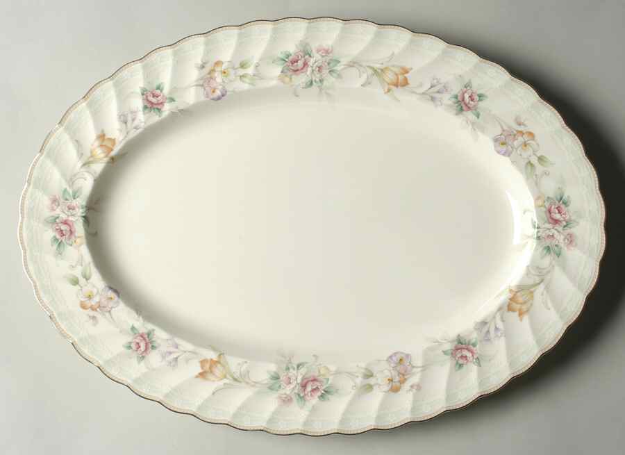 Norwalk 16" Oval Serving Platter by Noritake-1