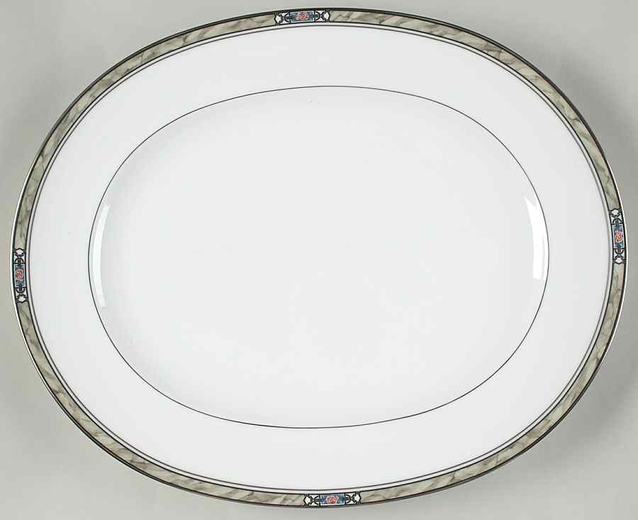 Canova 15" Oval Serving Platter by Noritake-1