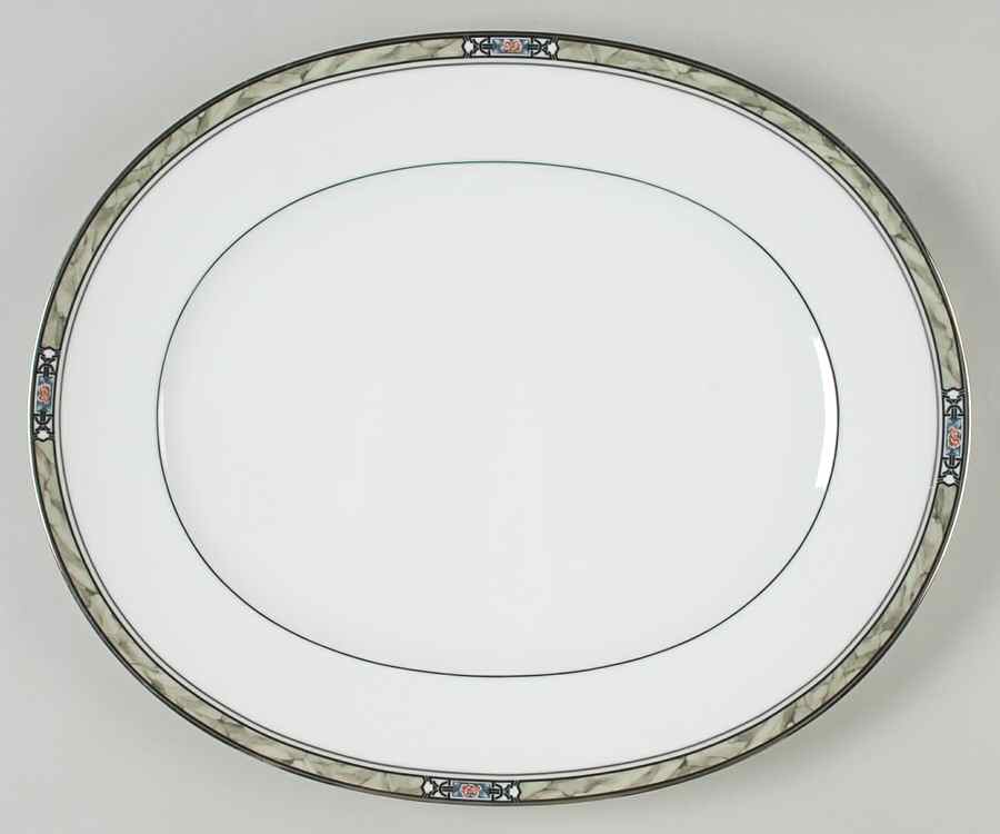 Canova 13" Oval Serving Platter by Noritake-1