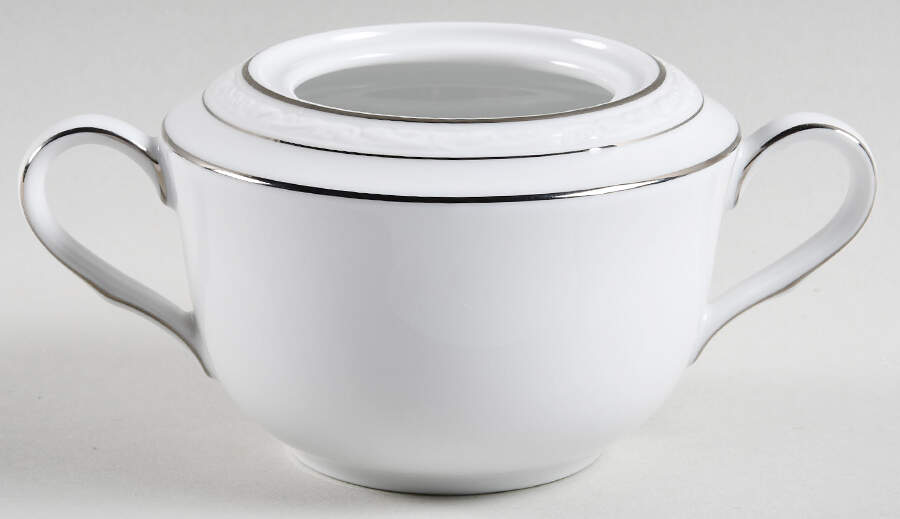 Whitecliff Platinum Sugar Bowl No Lid by Noritake-1