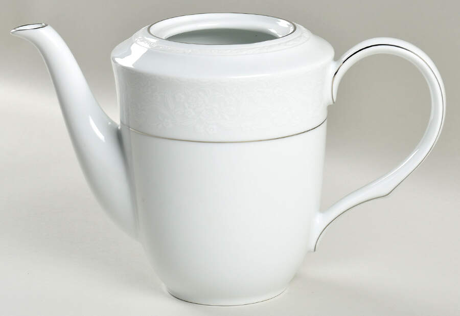 Whitecliff Platinum Tea/Coffee Pot No Lid by Noritake-1