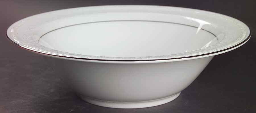 Whitecliff Platinum 9" Round Vegetable Bowl by Noritake-1
