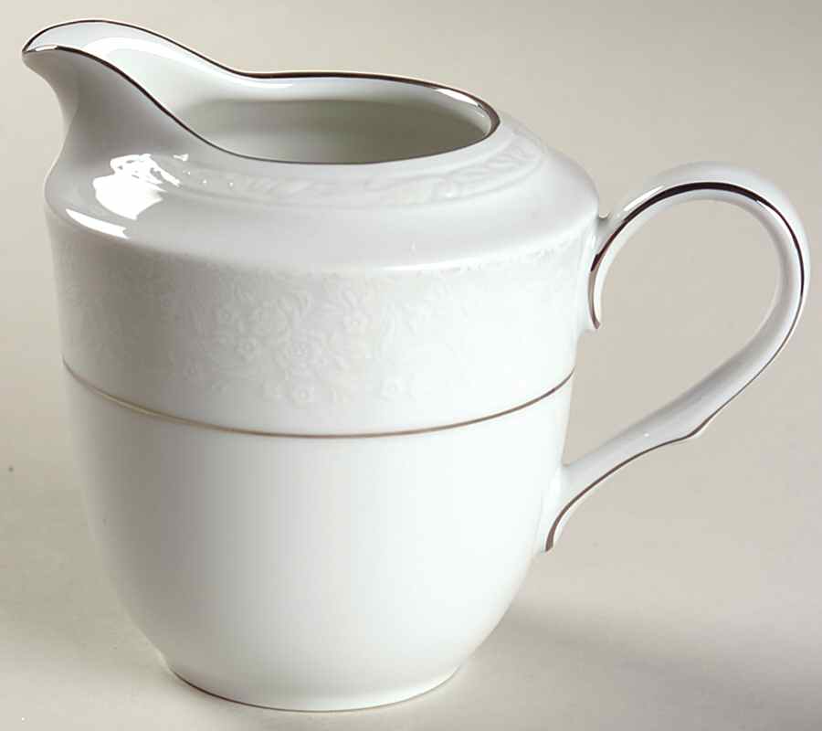 Whitecliff Platinum Creamer by Noritake-1