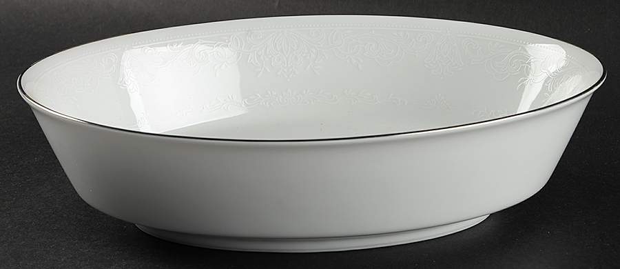 Enchanted Lace 9" Oval Vegetable Bowl by Noritake-1