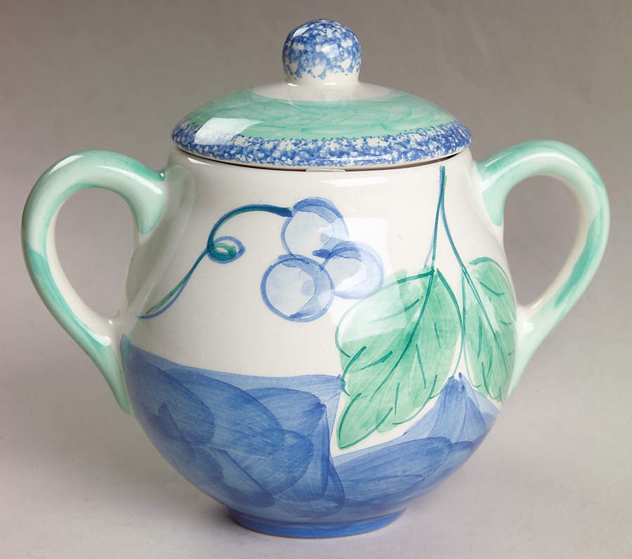 Moonlight  Sugar Bowl & Lid by Nancy Calhoun-1