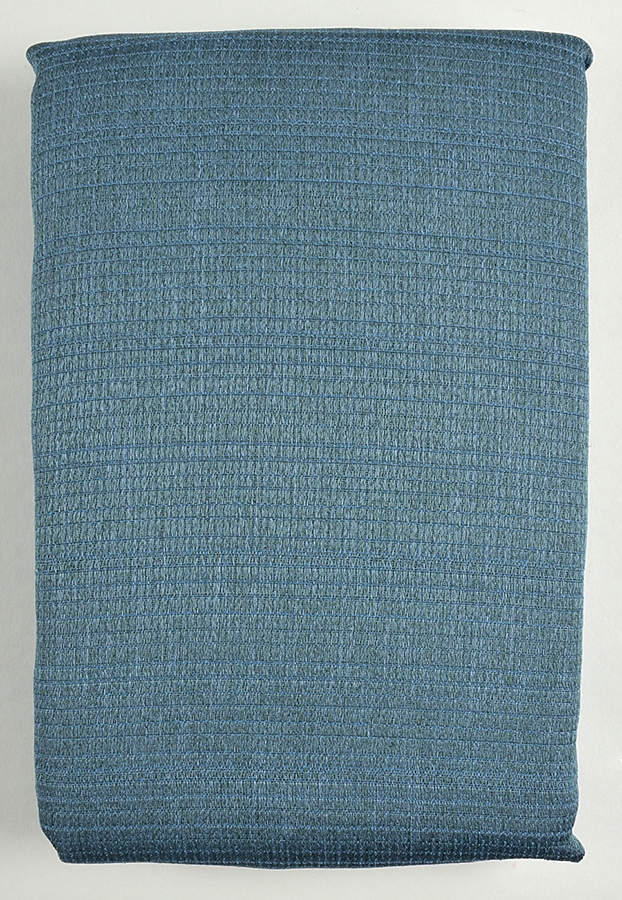 Colorwave Blue 90" Round Tablecloth by Noritake-1