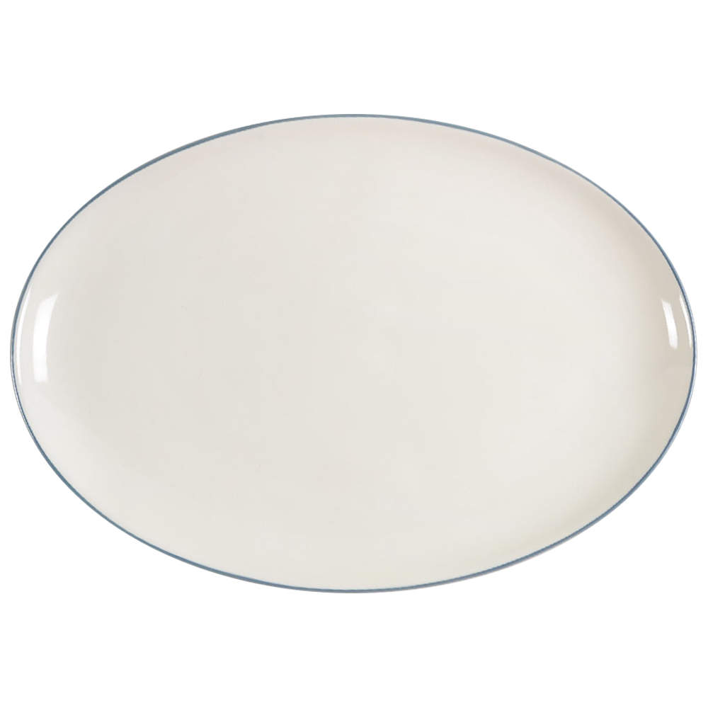 Colorwave Blue 16" Oval Serving Platter by Noritake-1