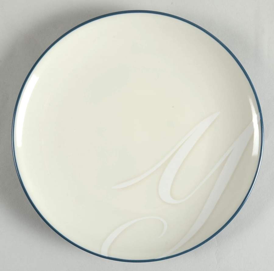 Colorwave Blue Accent Salad Plate Mono "Y" by Noritake-1