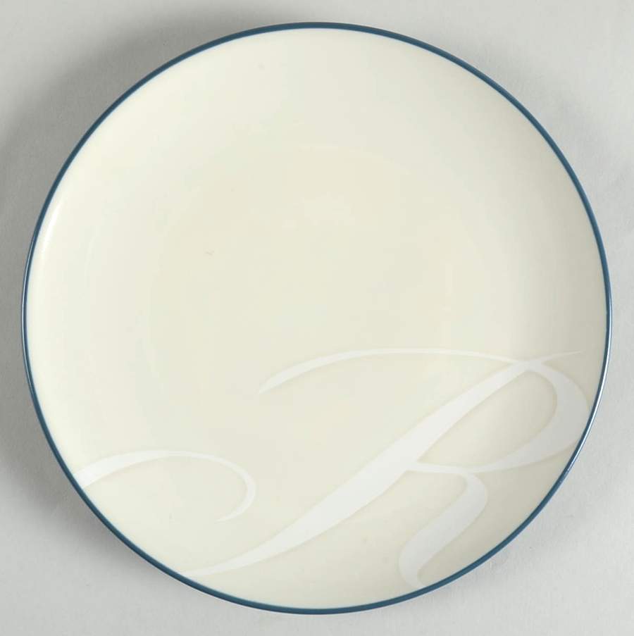 Colorwave Blue Accent Salad Plate Mono "R" by Noritake-1