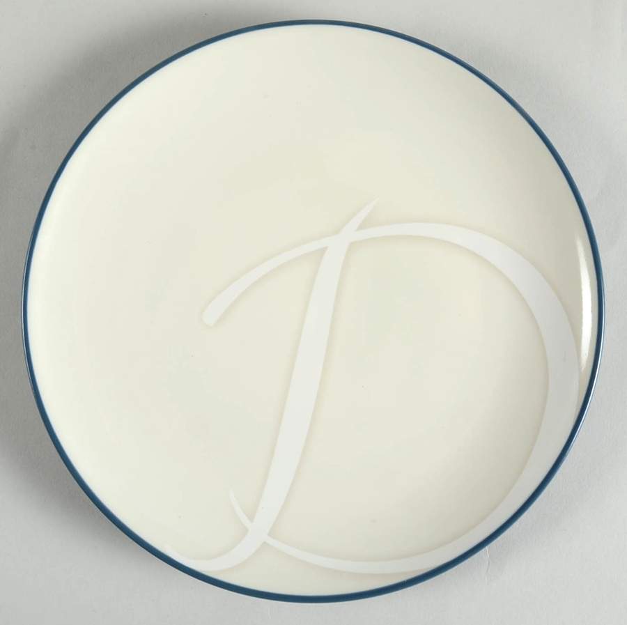 Colorwave Blue Accent Salad Plate Mono "D" by Noritake-1