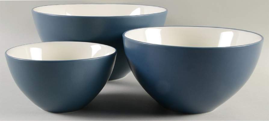 Colorwave Blue Mixing Bowl Set (MB10, MB7, MB6) by Noritake-1