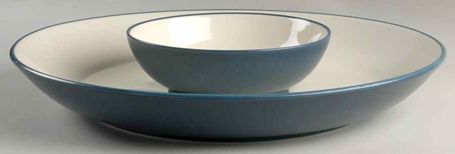 Colorwave Blue (2 Piece) Chip & Dip Set by Noritake-1