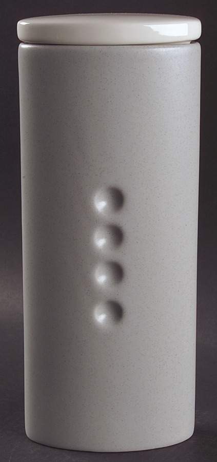 Colorwave Gray Large Canister & Lid by Noritake-1