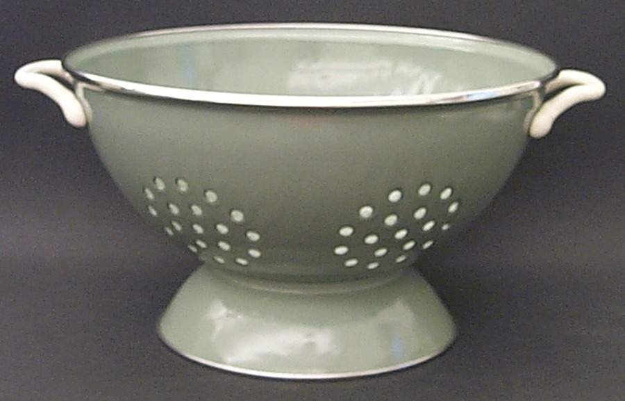 Colorwave Green 5 Quart Metal Colander by Noritake-1