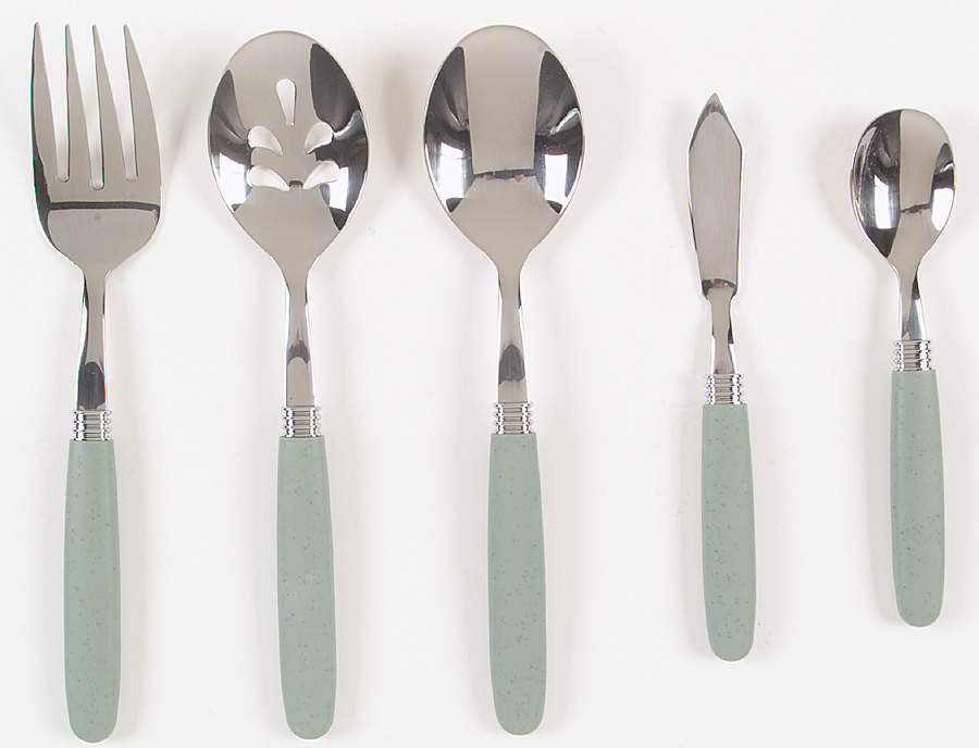 Colorwave Green (5 Piece) Flatware Serving Set by Noritake-1