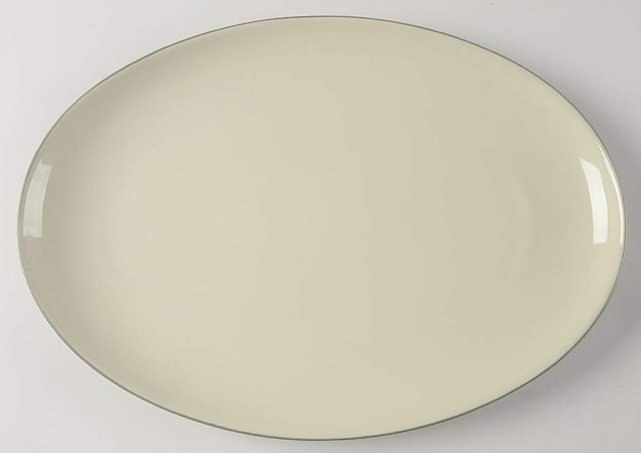 Colorwave Green 16" Oval Serving Platter by Noritake-1